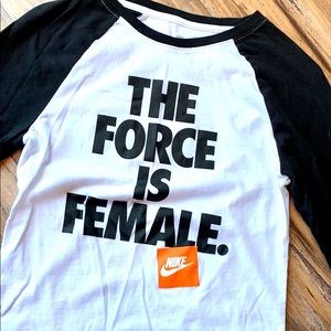 Nike The Force Is Female 3/4 Sleeve Tee